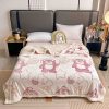 Patura Cocolino Premium cu Blanita, Pufoasa, Model Ursuleti, Bej-Roz, 200 x 230, Cod J487