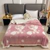Patura Cocolino Premium cu Blanita, Pufoasa, Model Vulpite, Roz, 200 x 230, Cod J489